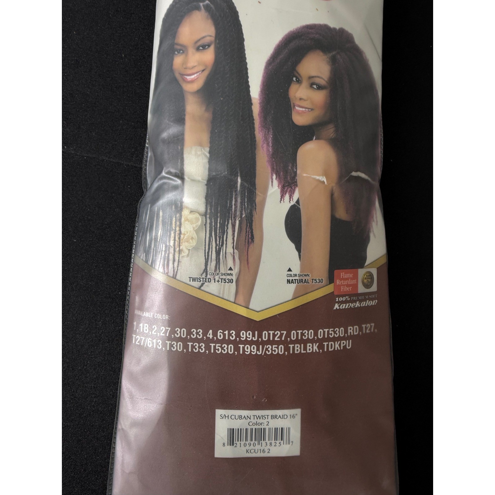 Shake-N-Go Cuban Twist Braiding Hair 16″ Color 2 New Double Strand Style