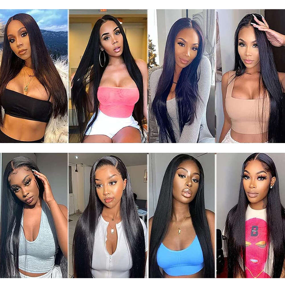 Frontal Hairpiece for Women Human Hair Extensions Thin PU Skin Lace Base Toupee