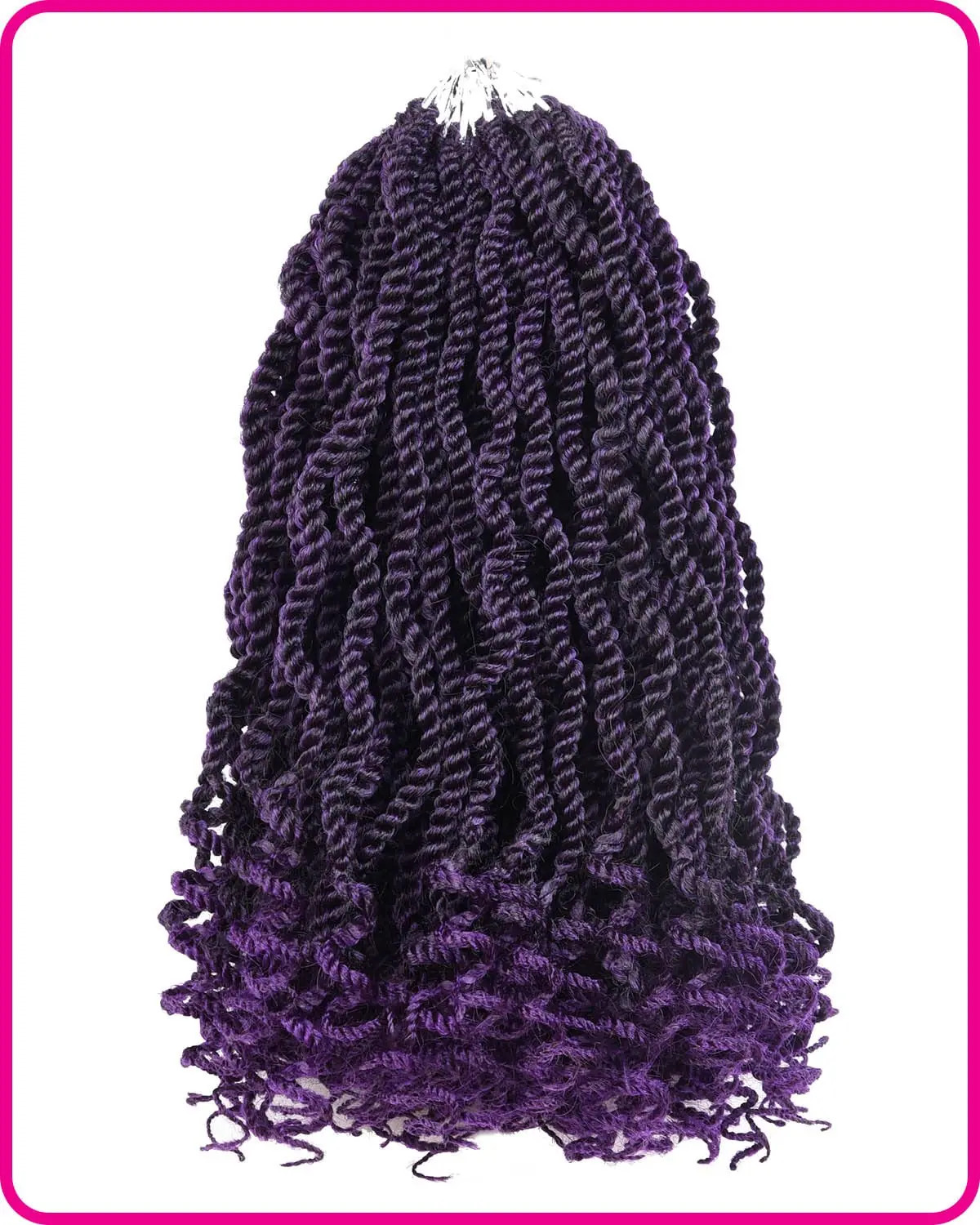 Wavy Senegalese Twist 12 Inch Crochet Braids Synthetic Braiding Hair Extensions