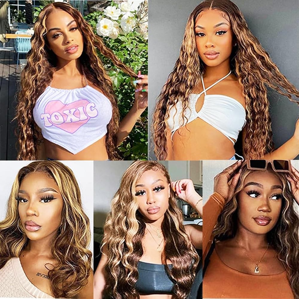 14 16 18 Inch P30/613 Highlight Blonde Bundles Human Hair 3 Bundles Brazilian…