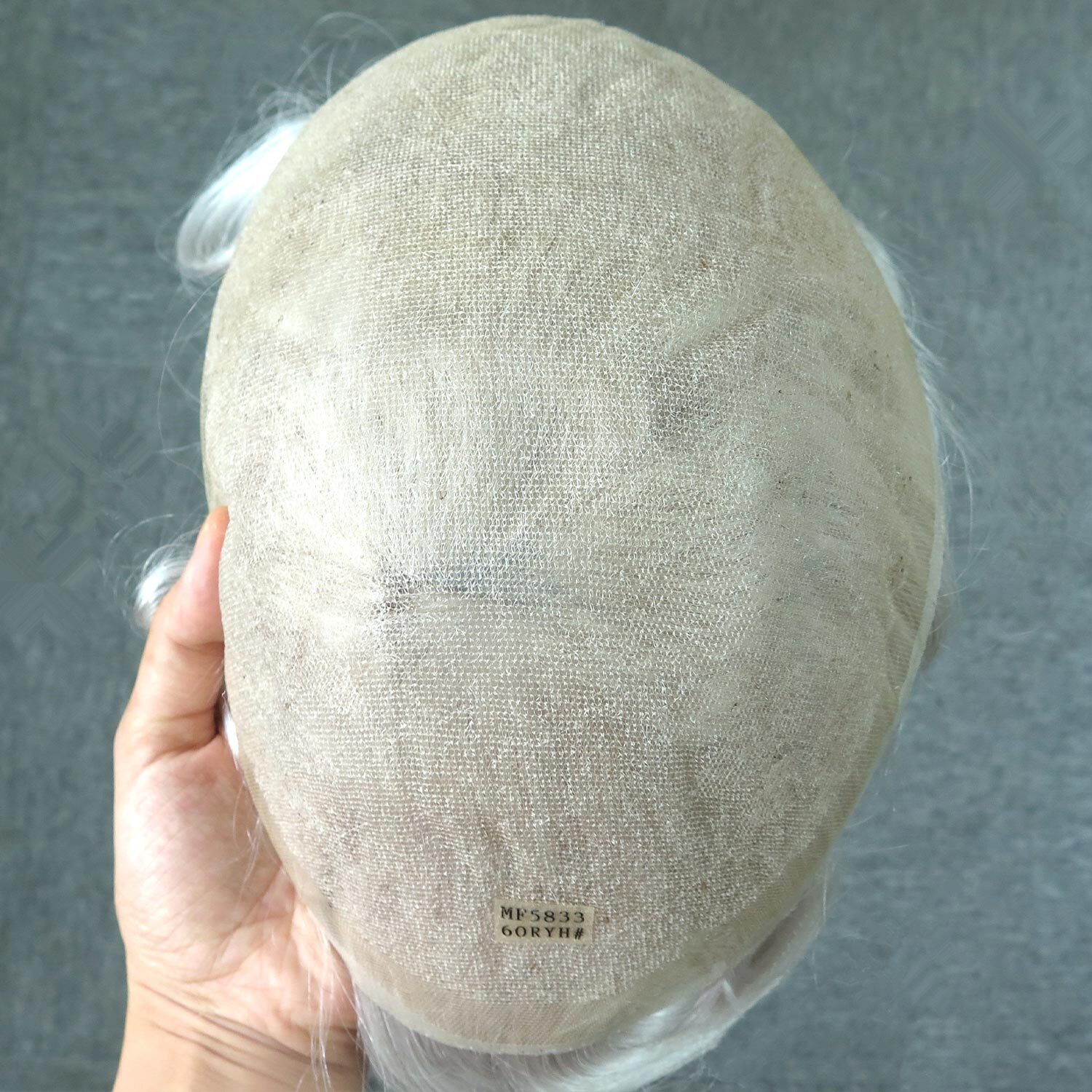 Men Hair pieces All Lace Toupee For Men Human Hair Replecement System White 60RY