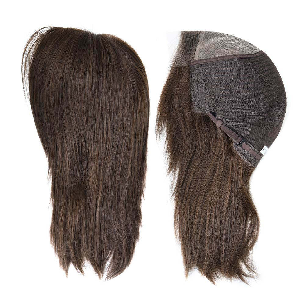 9 Inches Mono Top Wig French Lace Front Women Jewish Wig