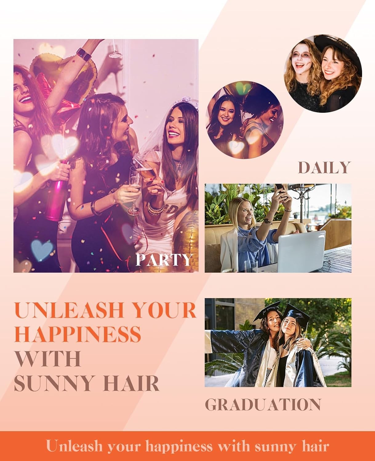 Sunny Hair BEADED 18in #1 Black Hair Extensions – MB_1B_18_50G4