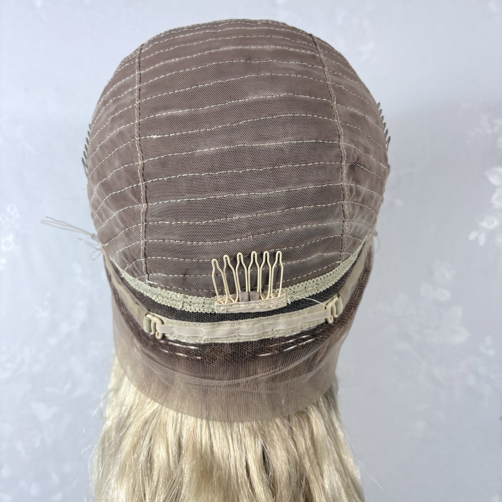 26” 100% BRAZILIAN Human hair Daily wear WIG! 360 Lace Brown Rts Platinum Blonde