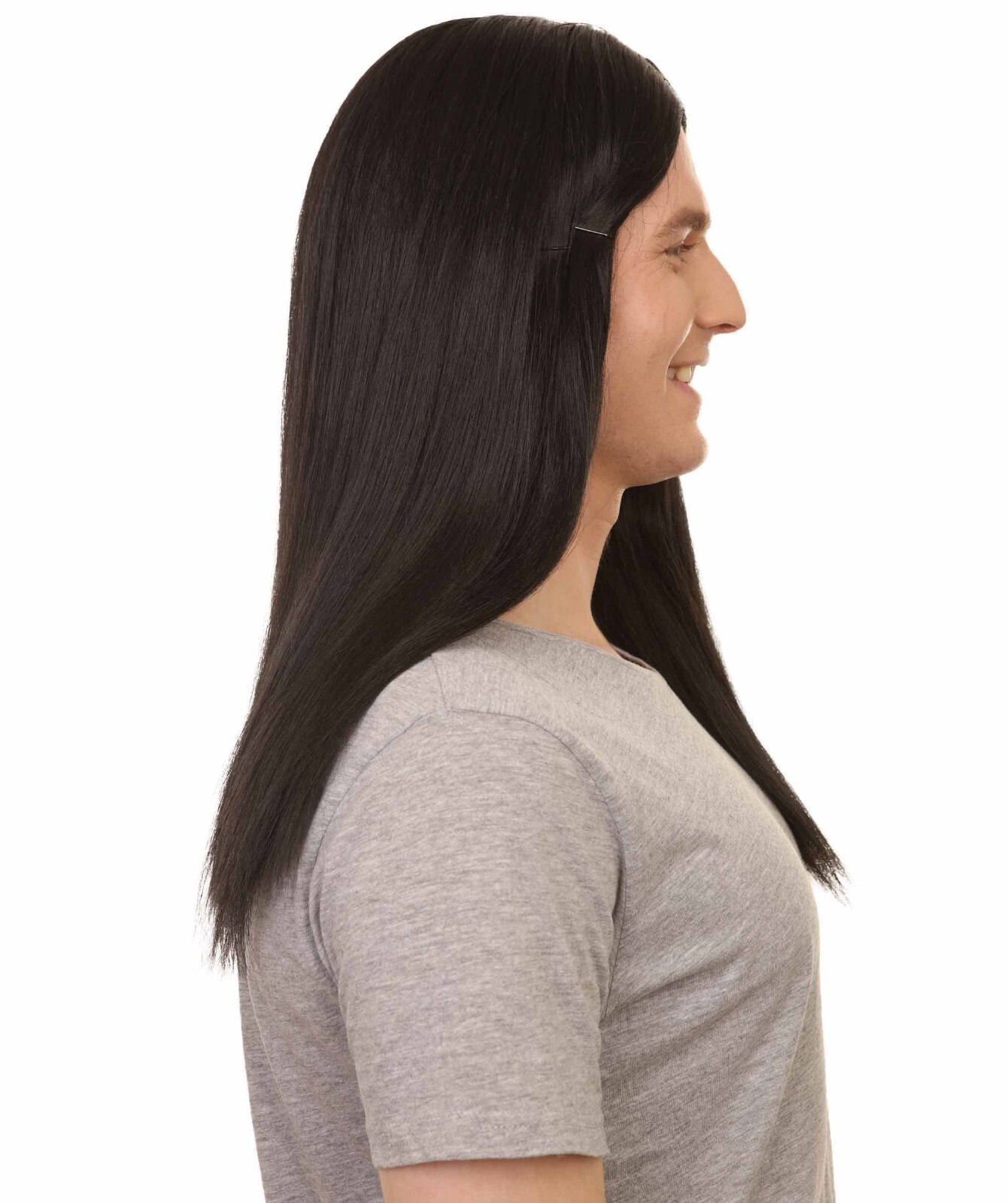 Sword Womens Wig | Black Long Wig | Premium Breathable Capless Cap | HM-269