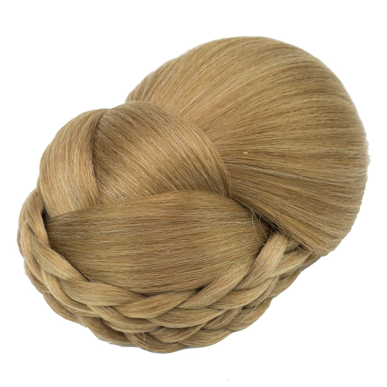 Elegant Braided Bun Chignons for Women Girls Clip In Hair Piece Updo Cover Wigs