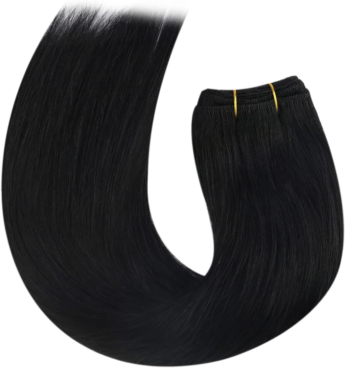 Weft Human Hair Extensions Sew in Wefts Premium Remy Hair Weave Full Head 100gr
