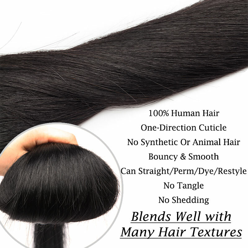 300G 3Bundles Weave Peruvian Real Virgin Human Hair Extensions Thick Weft Indian