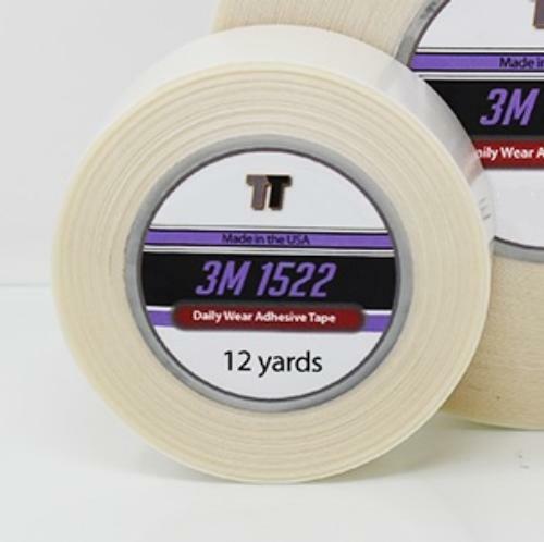 3M 1522 Double Sided Clear Daily Wear 1″ X 12 Yards Wig Toupee Roll