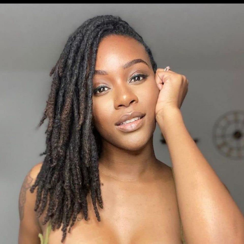 Miuulaar Dreadlock Extensions Human Hair 12 Inch 0.6Cm Width 40 Strands Locs