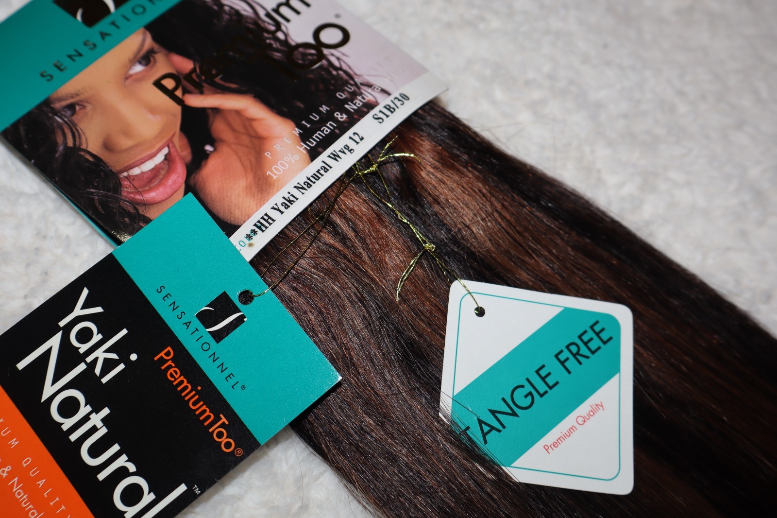Sensationnel Premium Too 100% Human Hair New Yaki Natural WVG 12″ Color S1B/30
