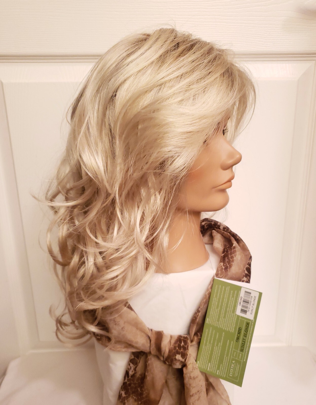 Orchid by Estetica Synthetic Wig in Sunlit Blonde Rooted Lace Front Mono Part