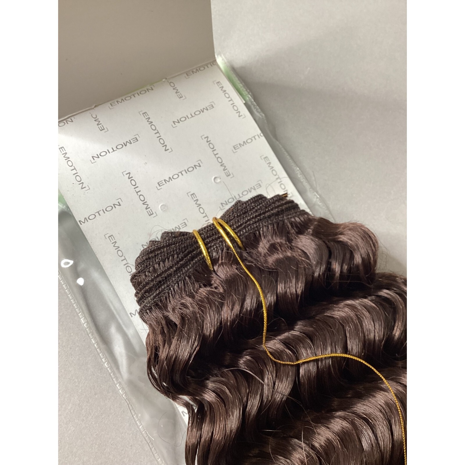 12″ Classic Deep Wave Color #4 Dark Brown Blended Hair Extensions Track Emotion