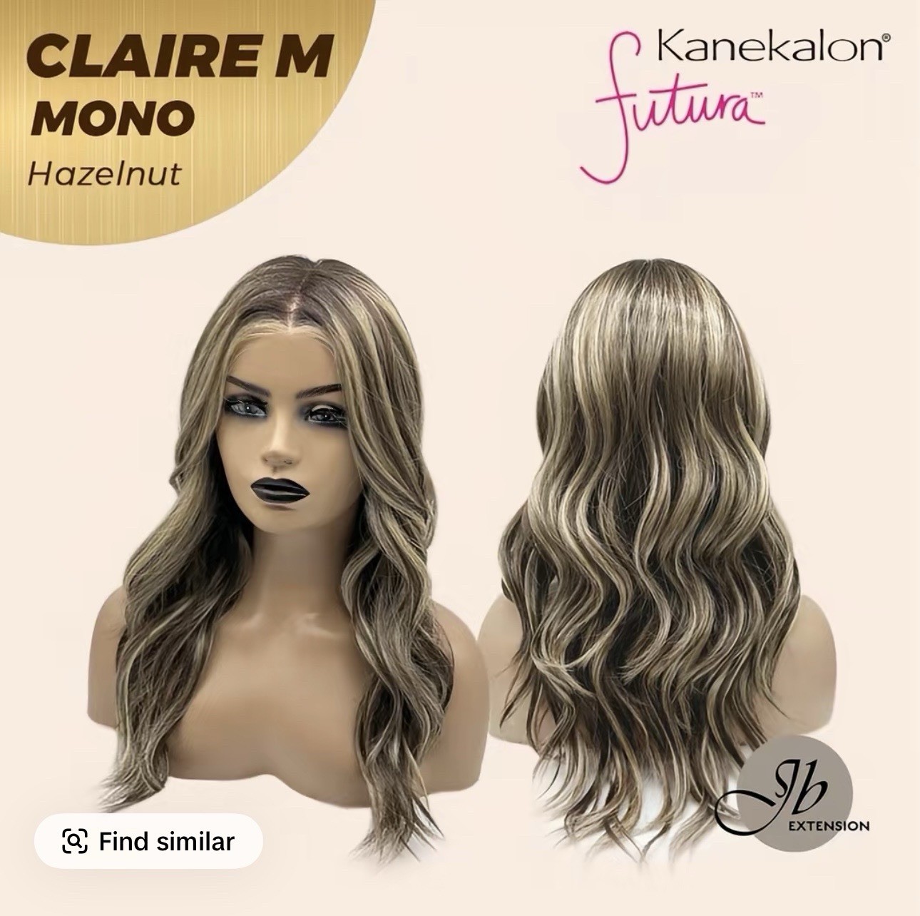 JBEXTENSIONS Claire Mono Part Wavy Hazelnut Shade