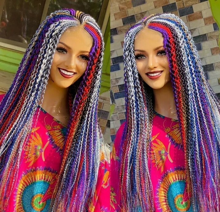 (SALES) WATERMELON BRAIDED WIG 28″
