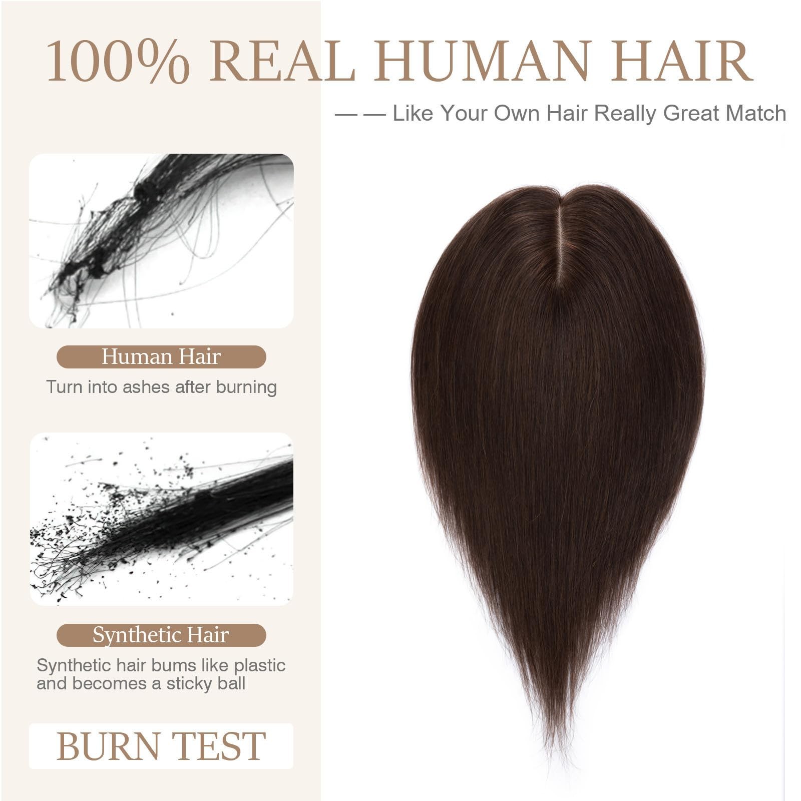 Rich Choices Hair Toppers For Women Real Human Hair No Bangs 100 Human Remy