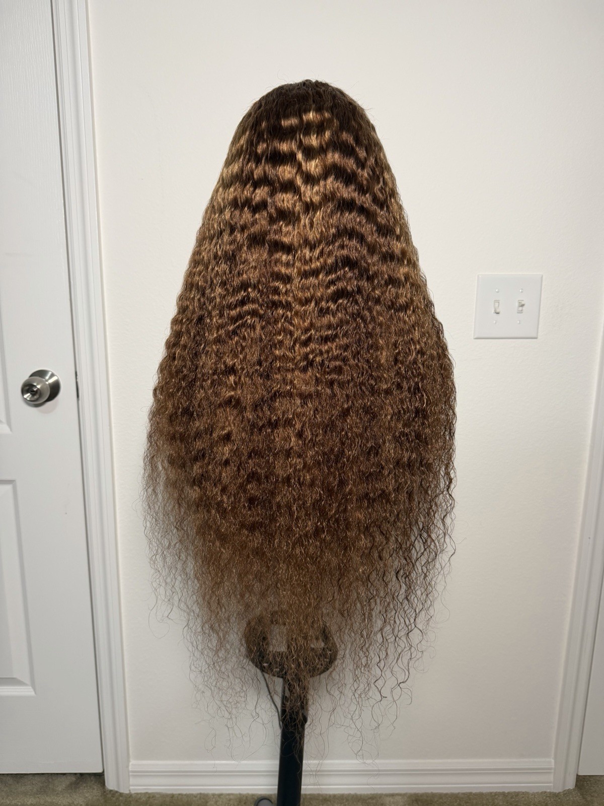26” 13×4 HD Lace Full Frontal Wavy Highlight Human Hair Wig