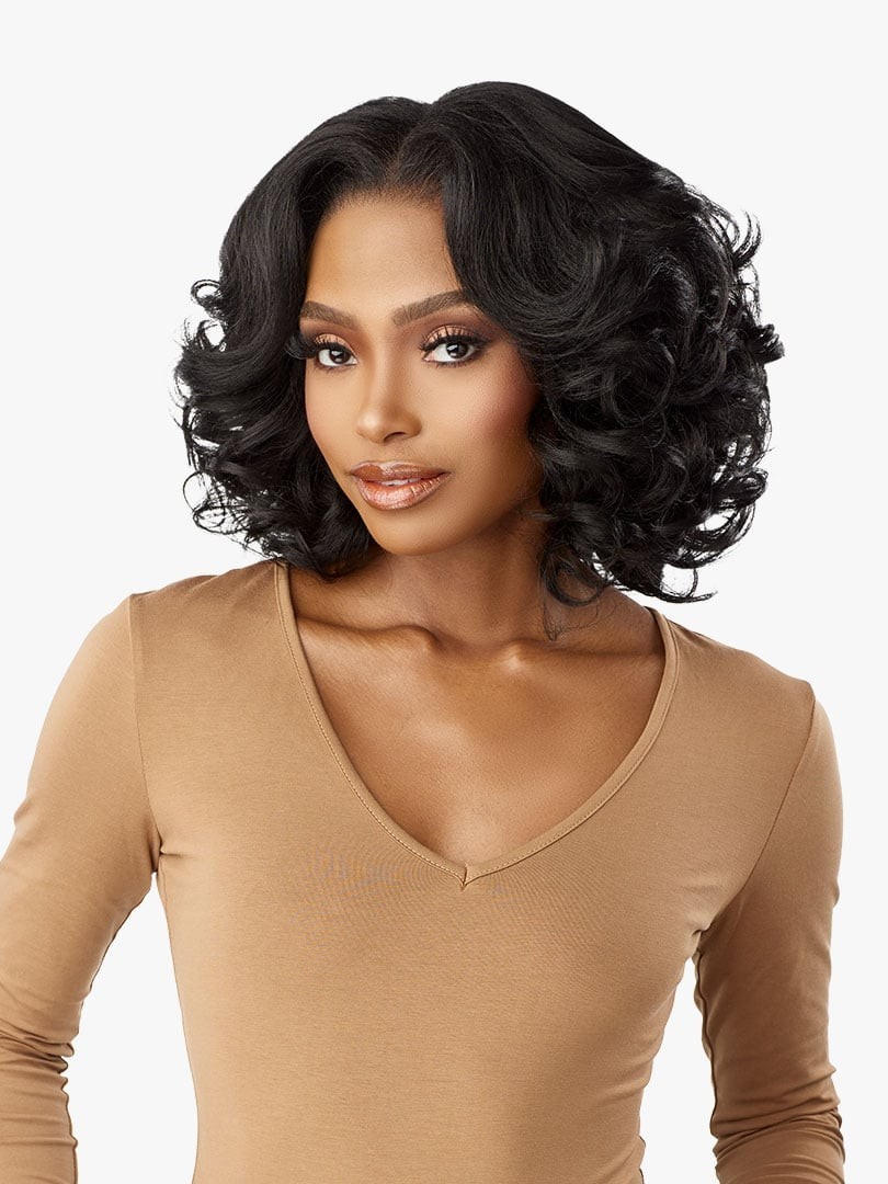 Sensationnel Kinky Edges 13×6 Glueless HD Lace Wig – KINKY BODY WAVE 14″