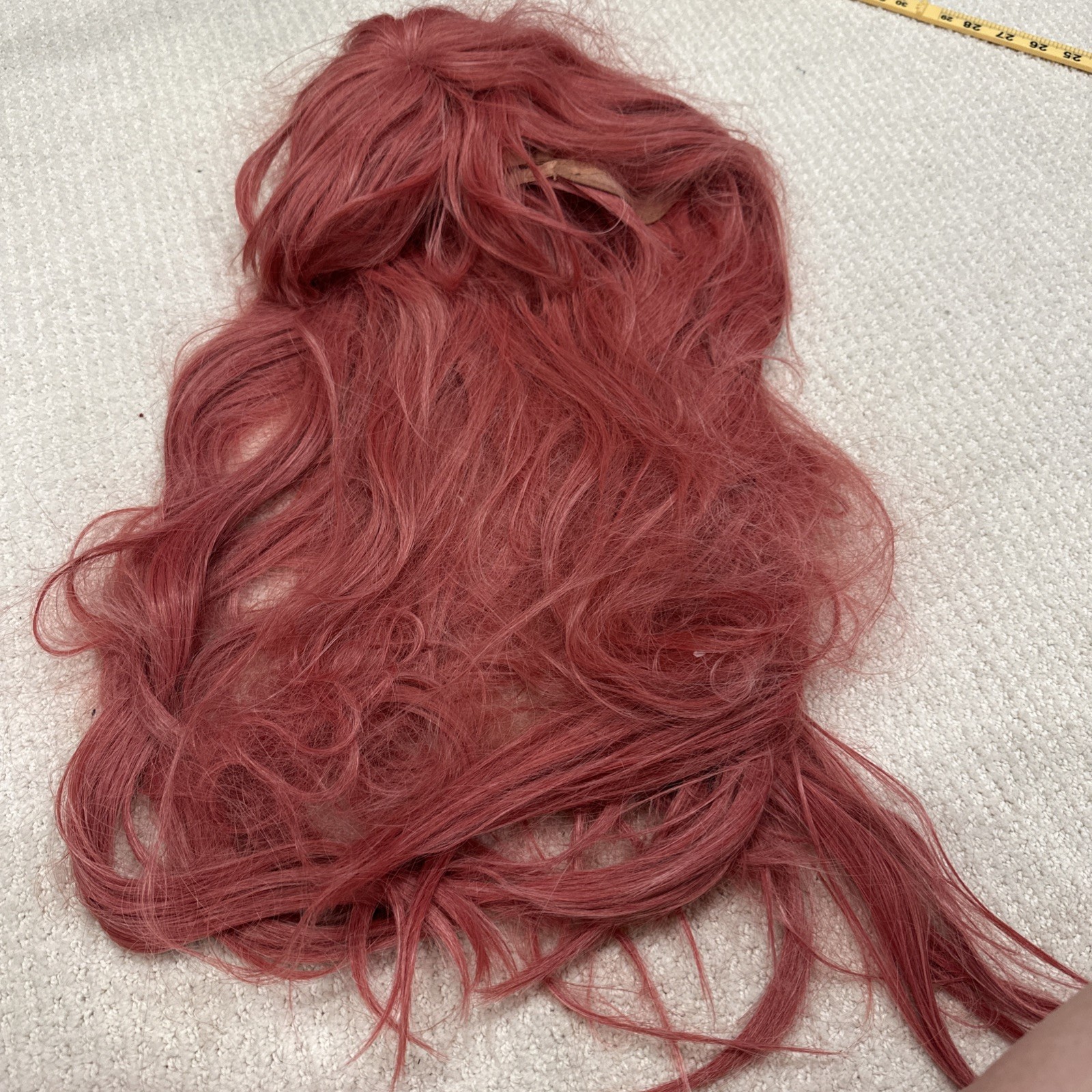 Ruler cosplay pink wig nylon hair With Long Bangs