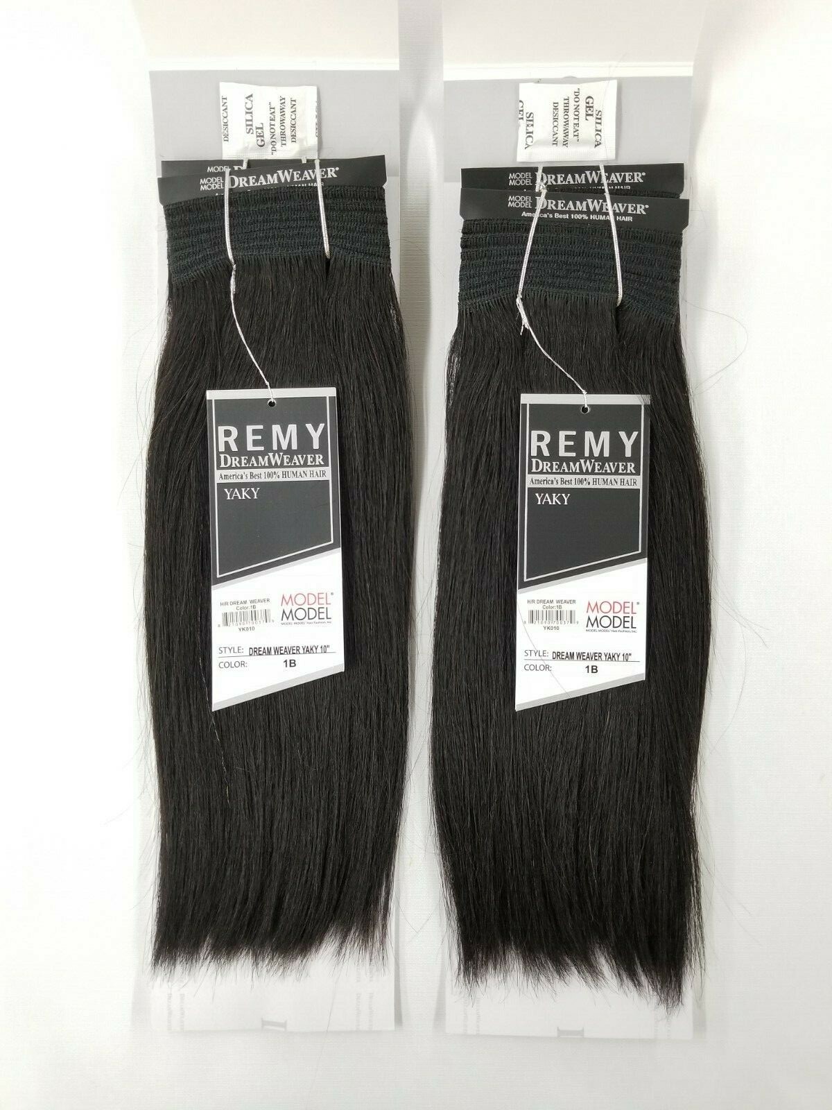 2 Packs ModelModel Remy Dreamweaver 100% Human Hair Extension 10″~Off Black
