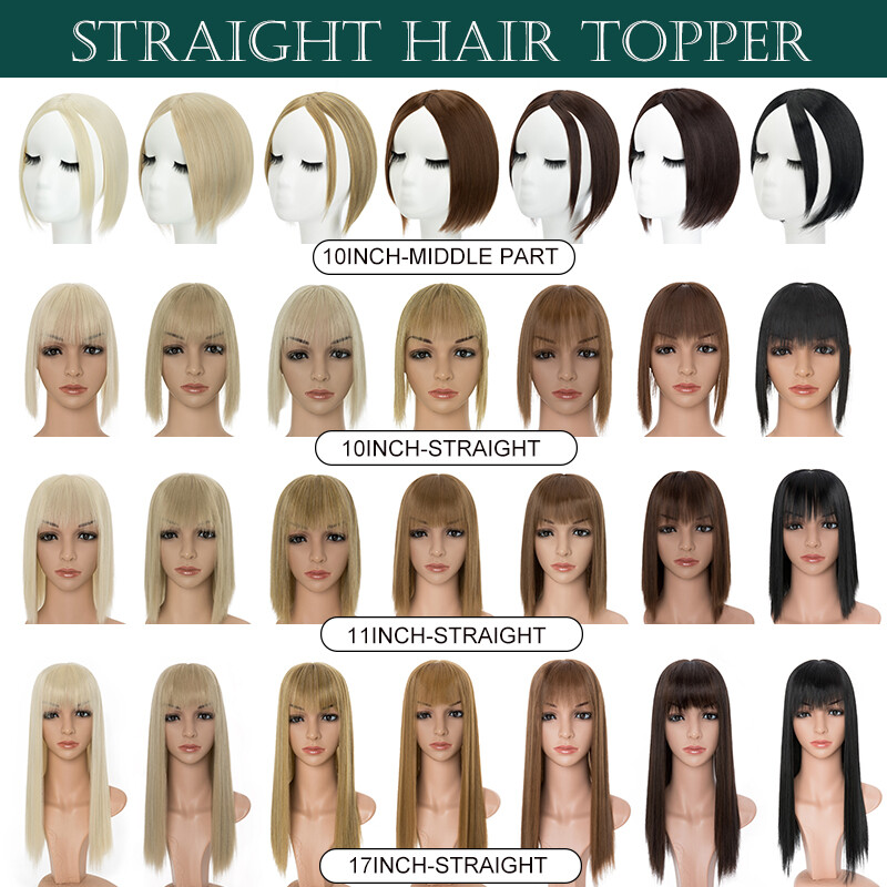 Clip in Hairpiece 5″-20″ Topper Hair Toupee Natural AS HUMAN Silk Base Toupee US