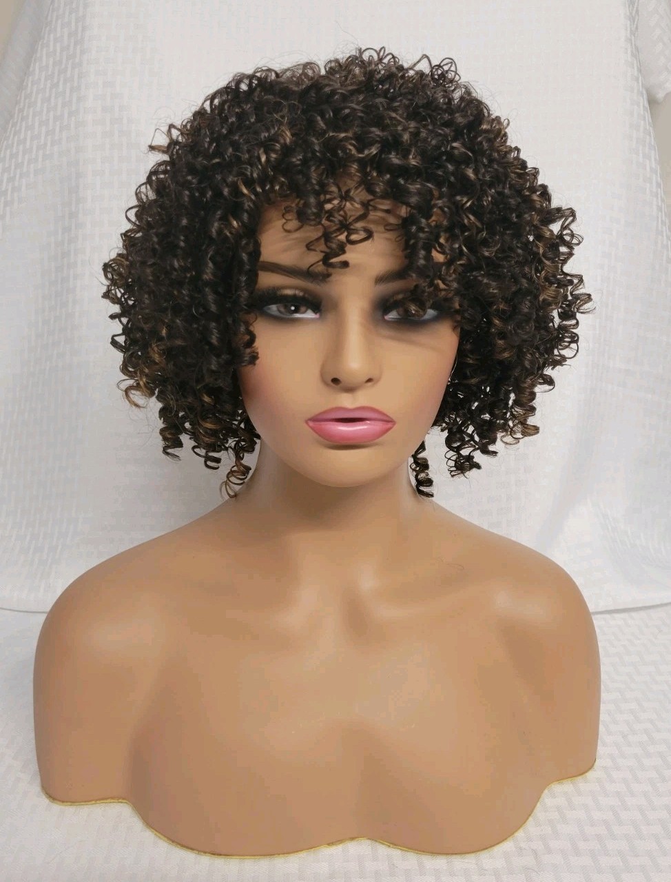 SEXY KINKY CURLY AFRO WIG FOR BLACK WOMEN DARK BROWN COOPER DAILY PREMIUM SEPIA