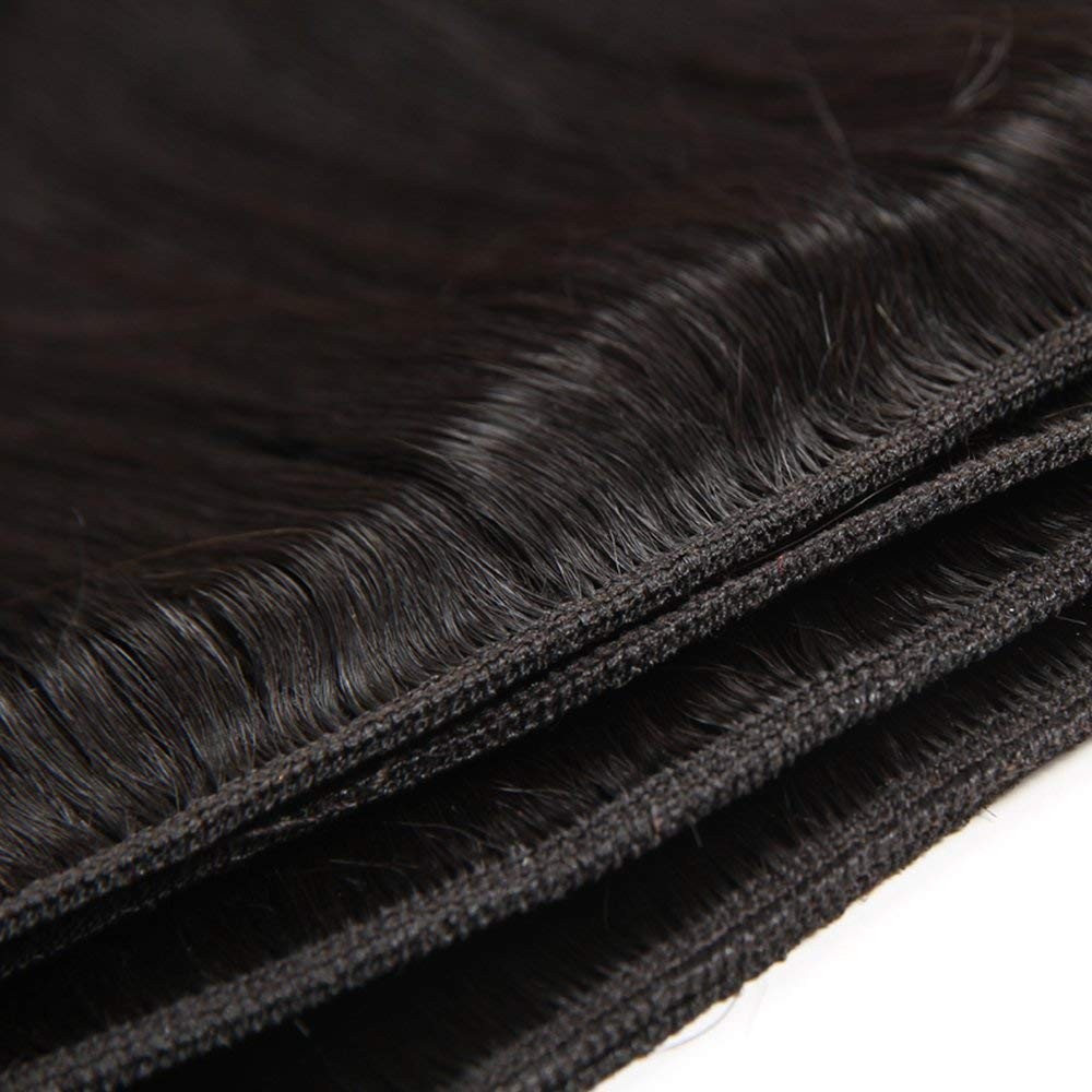 Straight Human Hair 3 Bundles 16 18 20 inches Brazilian Virgin 100% Unprocessed