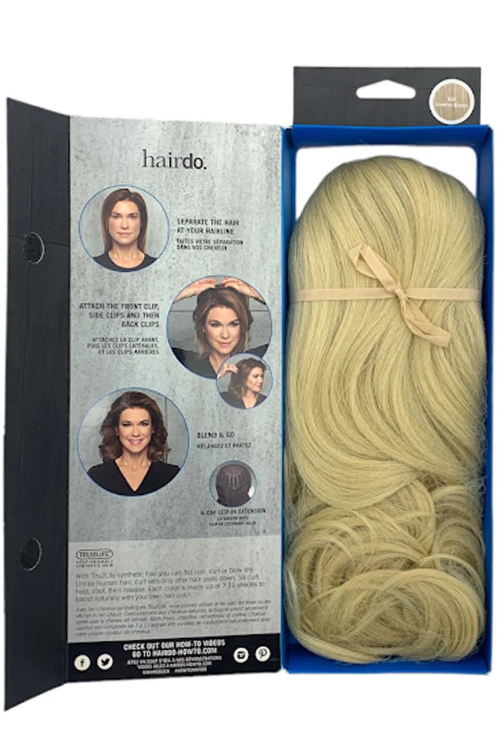 Hairdo 12in Grand Extension 3/4 Cap Clip-in Extension Swedish Blonde
