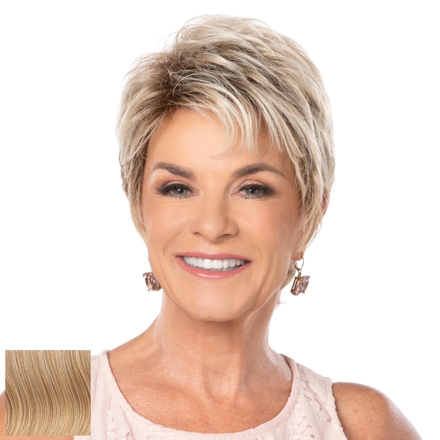 Toni Brattin Angelic Wig – Medium Blonde Short Textured Waves Regular Size