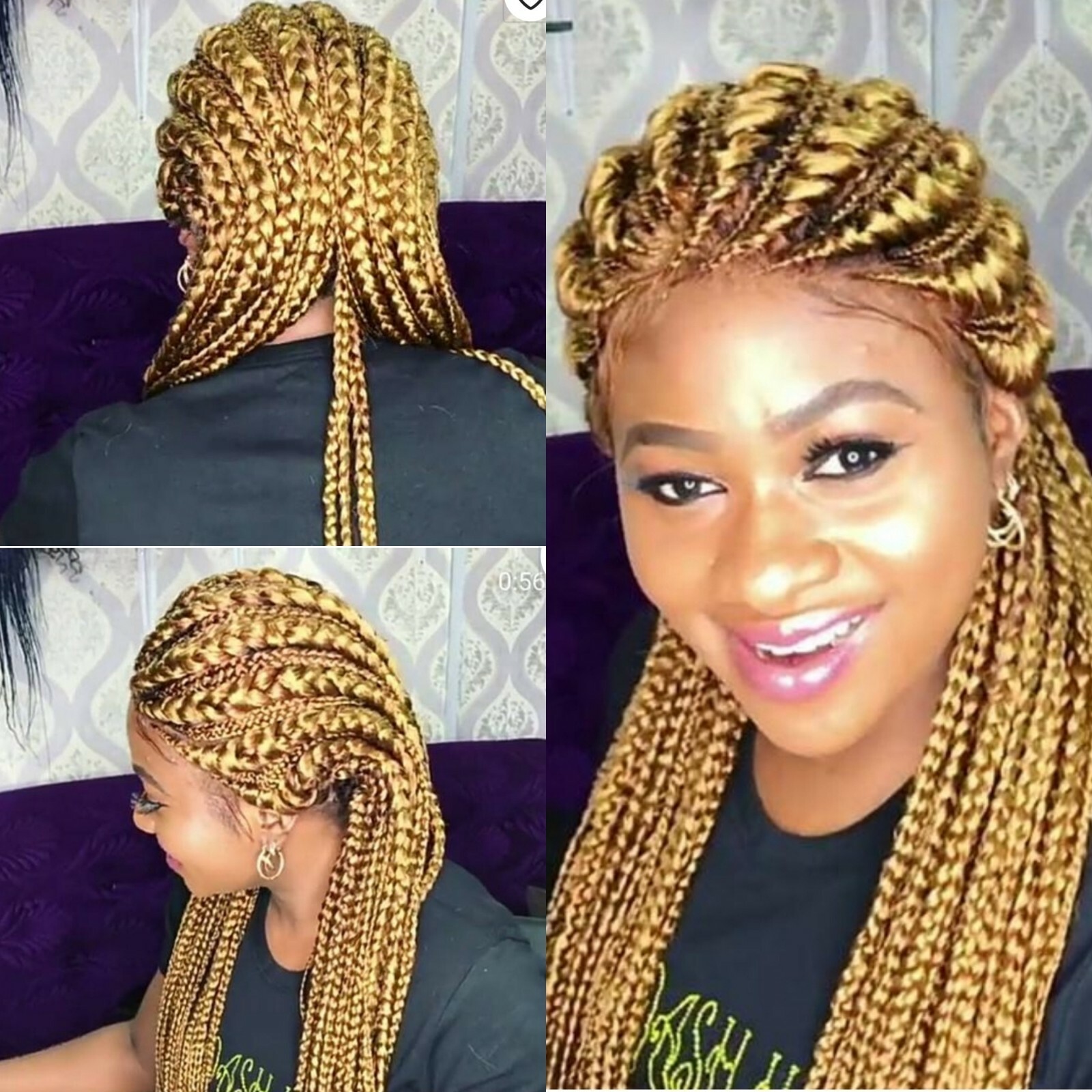 Braided wig:Handmade Braids Cornrows wigs,PRE-ORDER ONLY.2-3WEEKS. Location USA