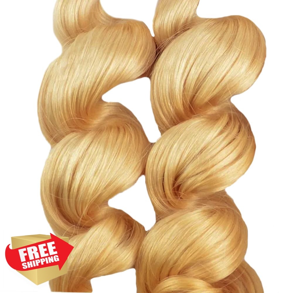 CrmBmod #27 24″ Blonde Loose Wave Bundles