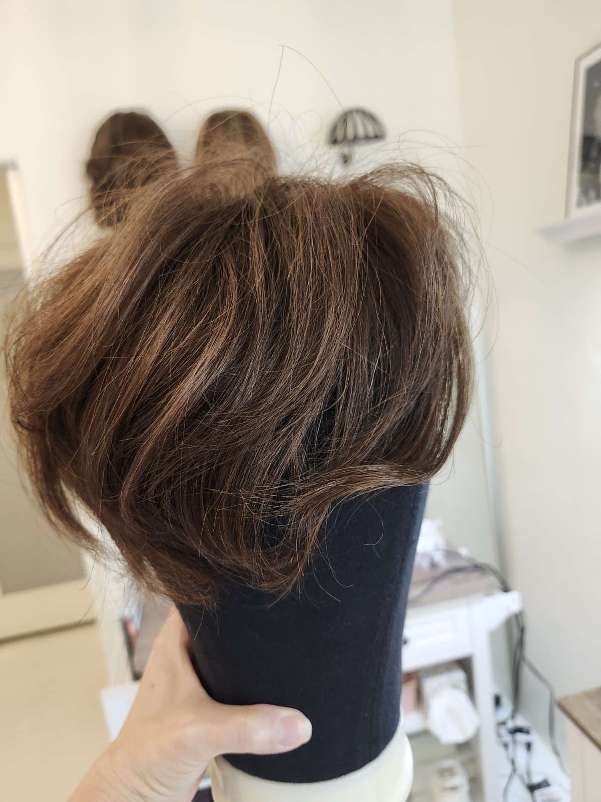 Wigpro human hair Top Piece , 5-7″ 307M Pull Thru Brown 04