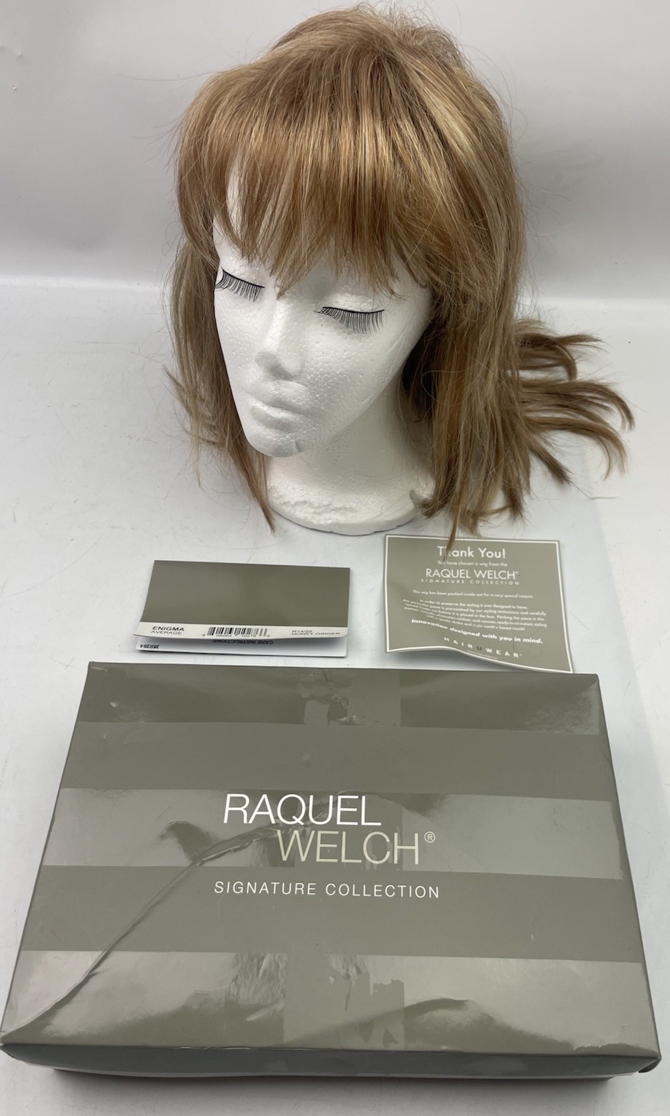 ⭐ Raquel Welch Signature Collection ENIGMA AVERAGE R14/25 HONEY GINGER Wig CIB ⭐