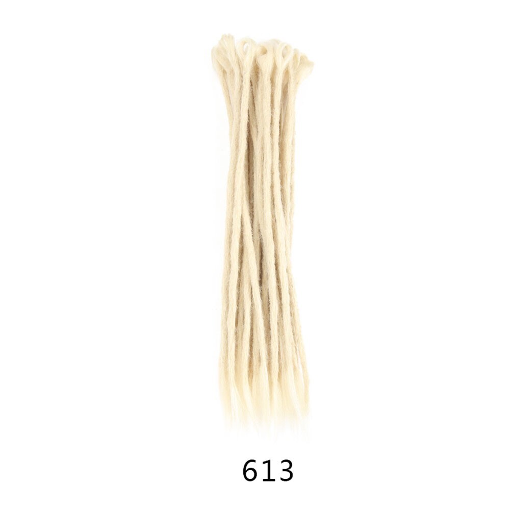 25PCS Handmade Dreadlocks Extension SE Dreads Reggae Dreadlocks Pre-looped Braid