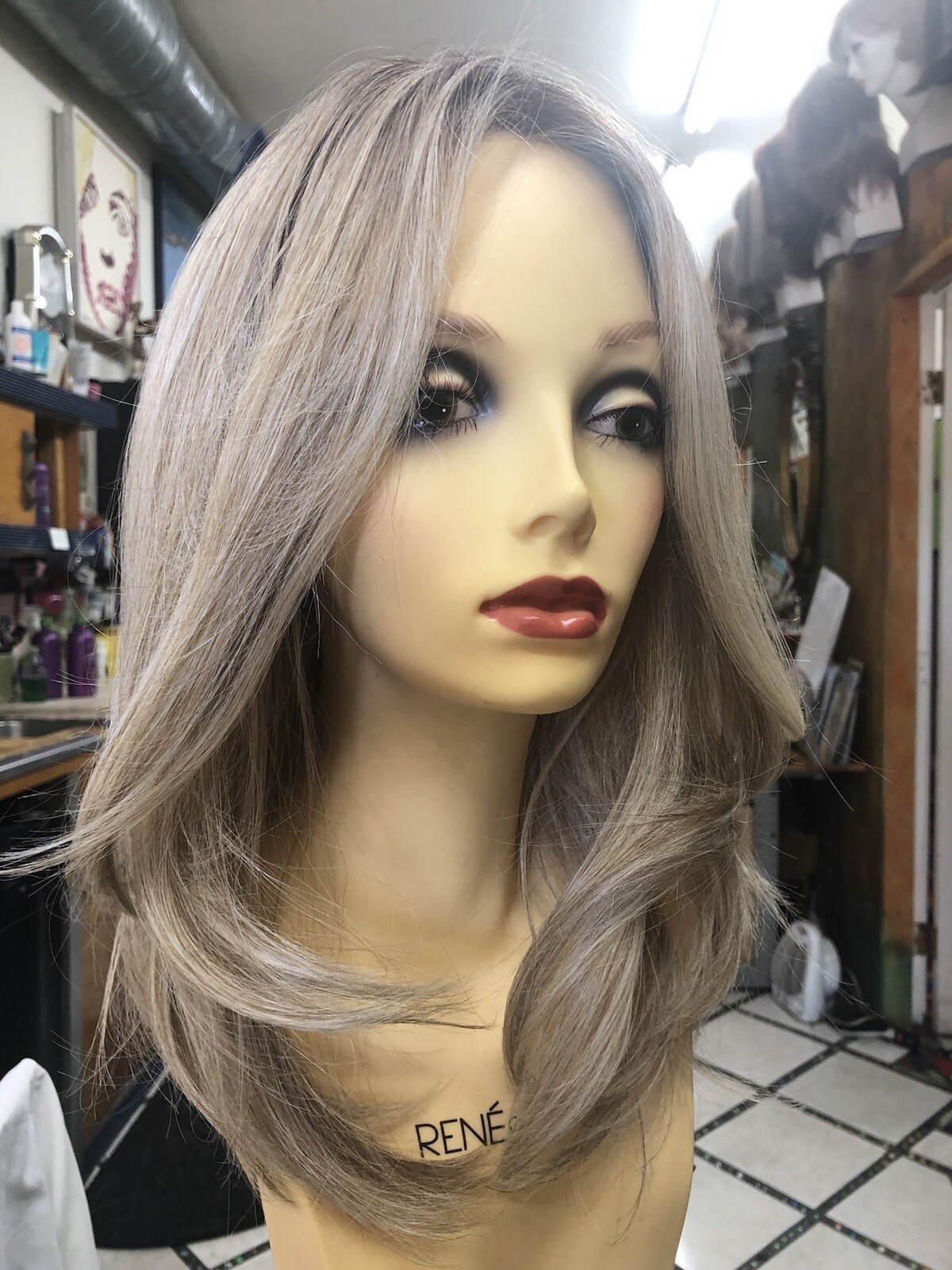 NICE MOVE Raquel Welch Wig RL19/23SShadedBiscuit HeatOK LaceFt MonoPart 5STARS
