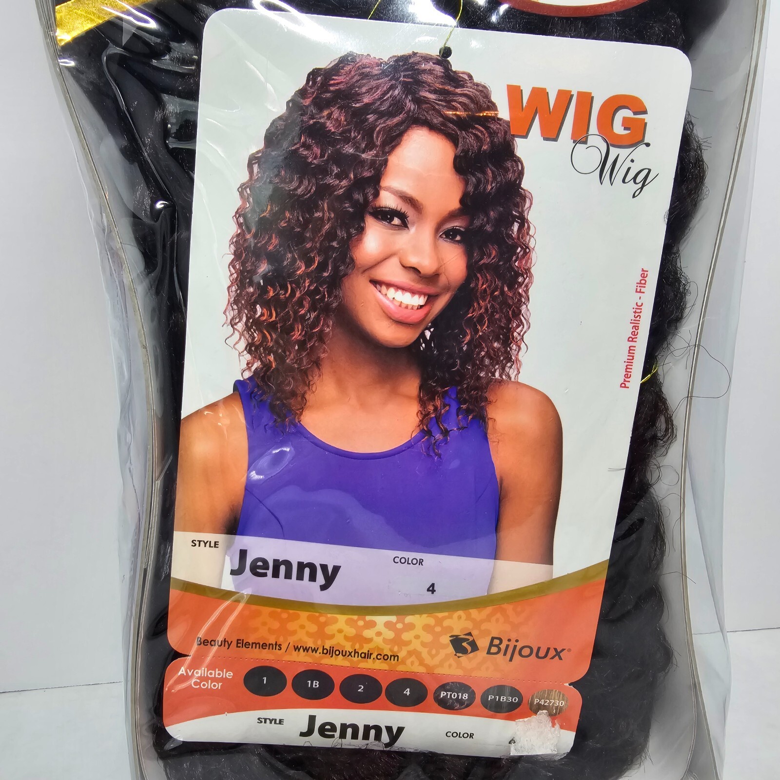 Jenny Premium Realistic Fiber Full Wig Beauty Elements Color 4