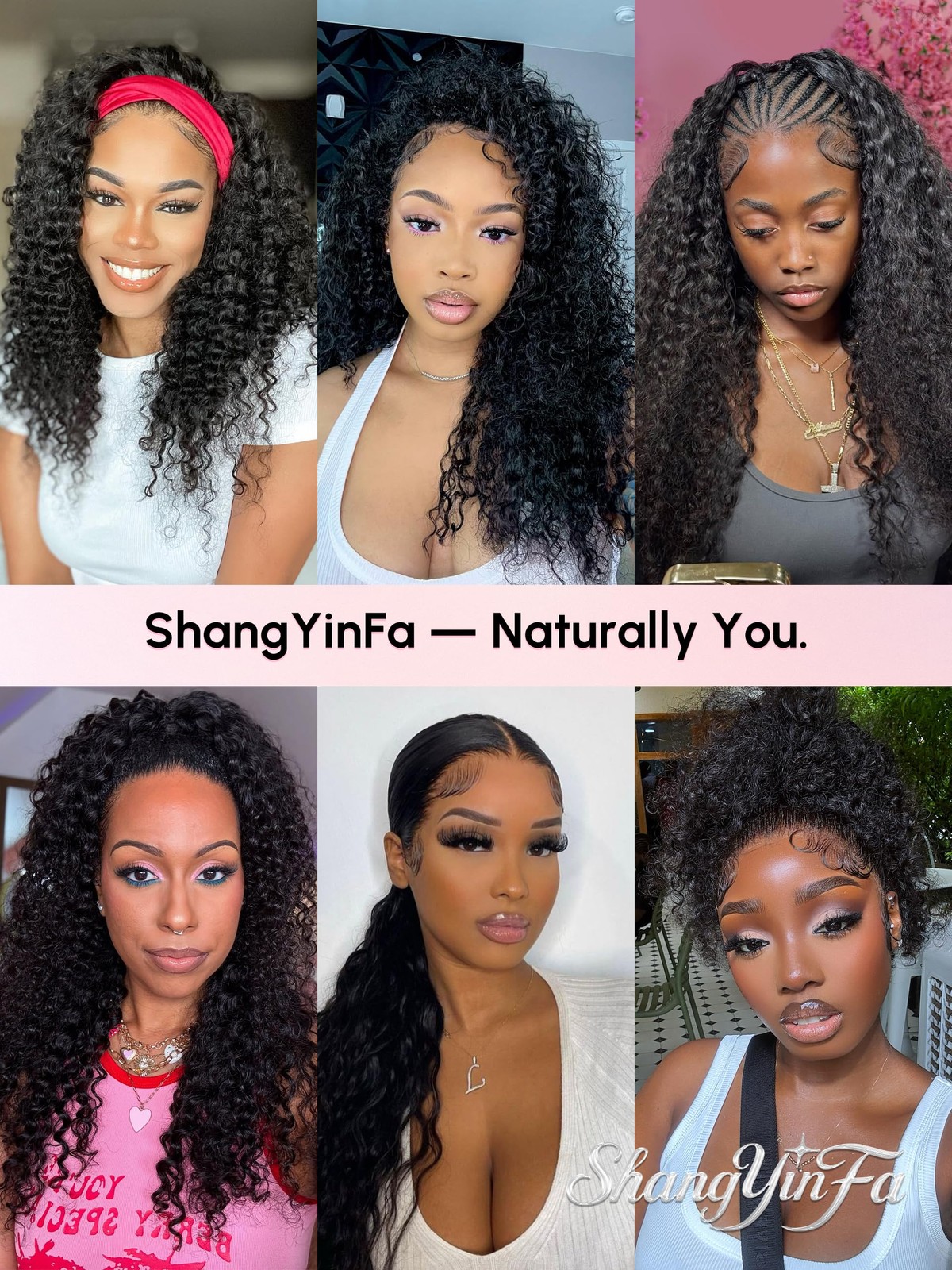 Shangyinfa Water Wave Half Wig Human Hair Tiny Leave-Out 4C Edges Blend