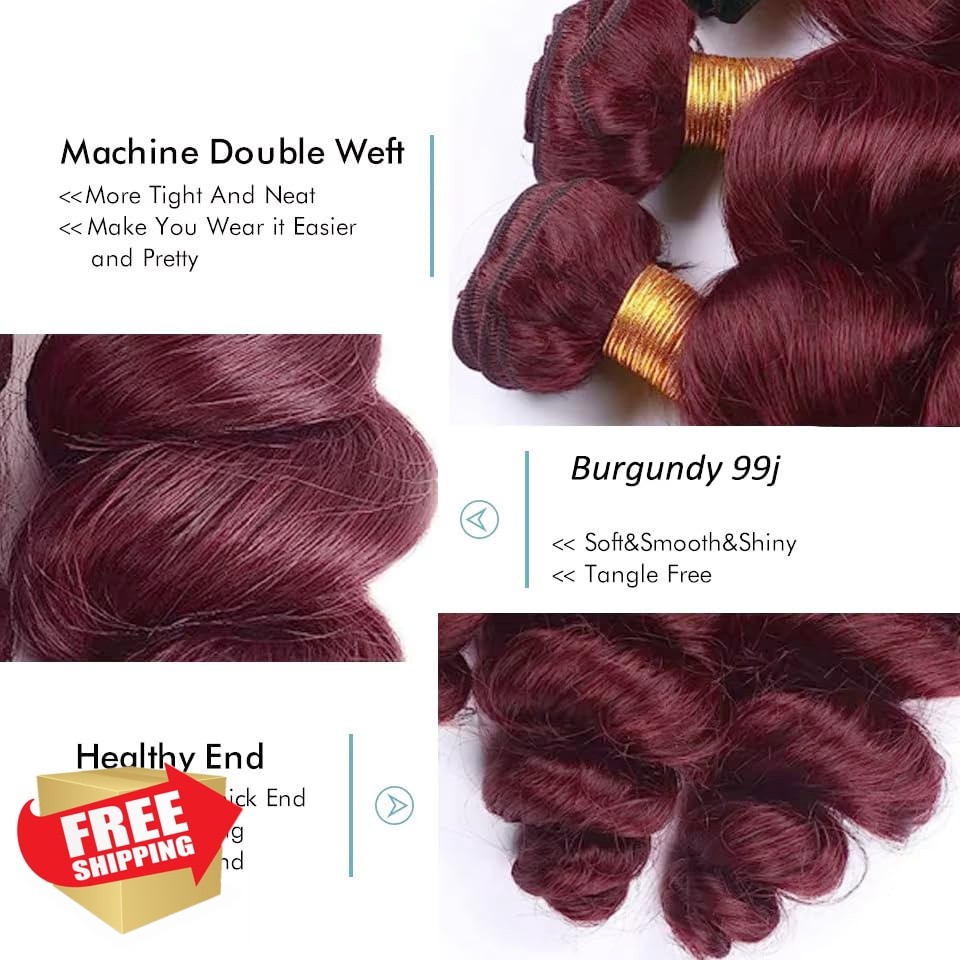 GtaiiReu #99J 22-26 Inch Loose Wave Bundles