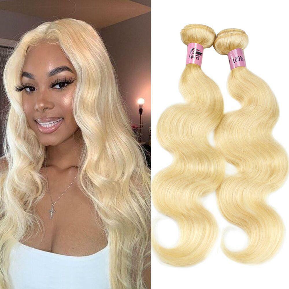 12A 100% BLONDE 613# PERUVIAN VIRGIN HUMAN HAIR ALL TEXTURE 10 TO 32INCH 100g(1)
