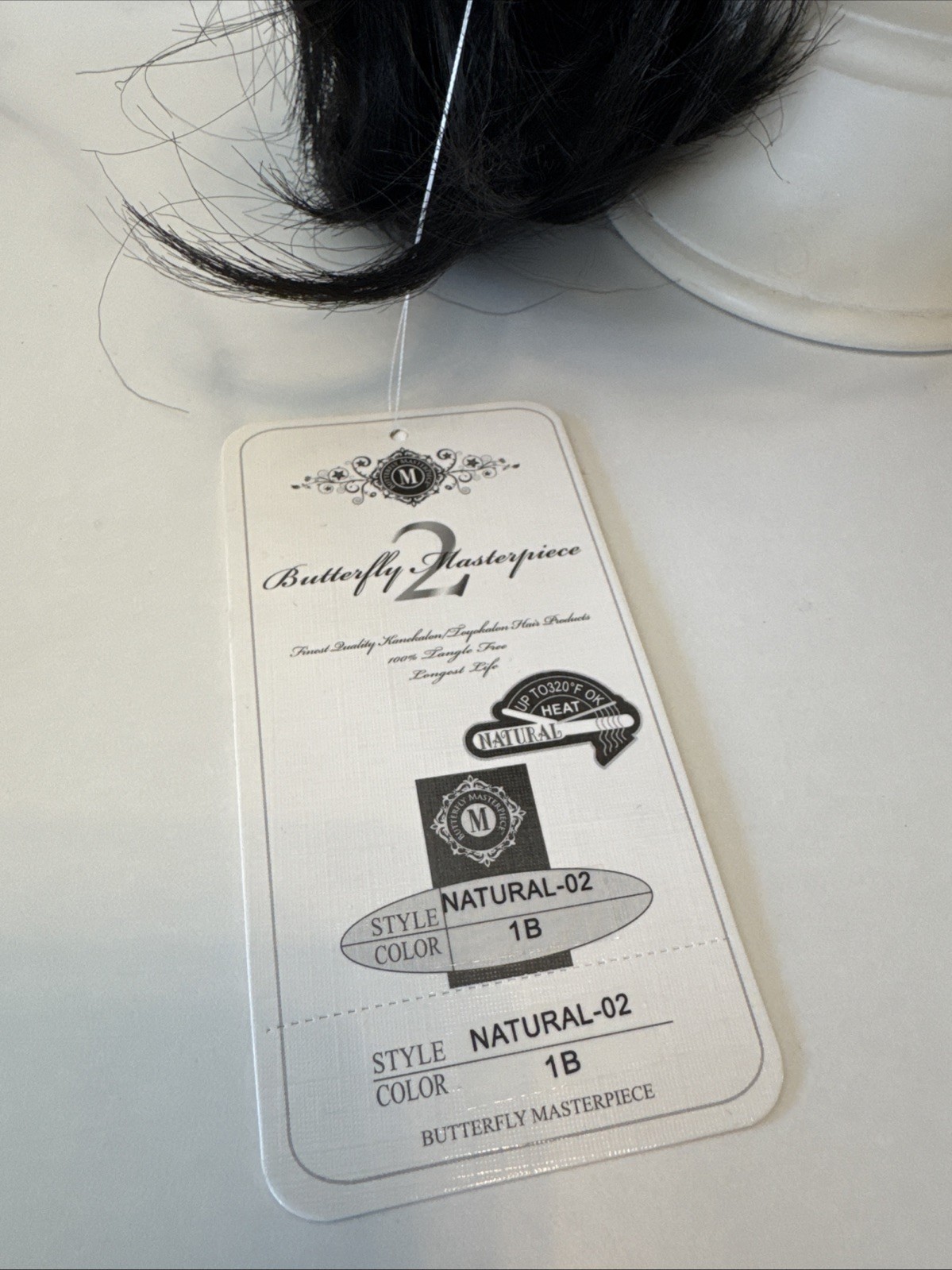 Butterfly 2 Masterpiece Synthetic Straight Wig Natural-02 Color 1B Black New Box