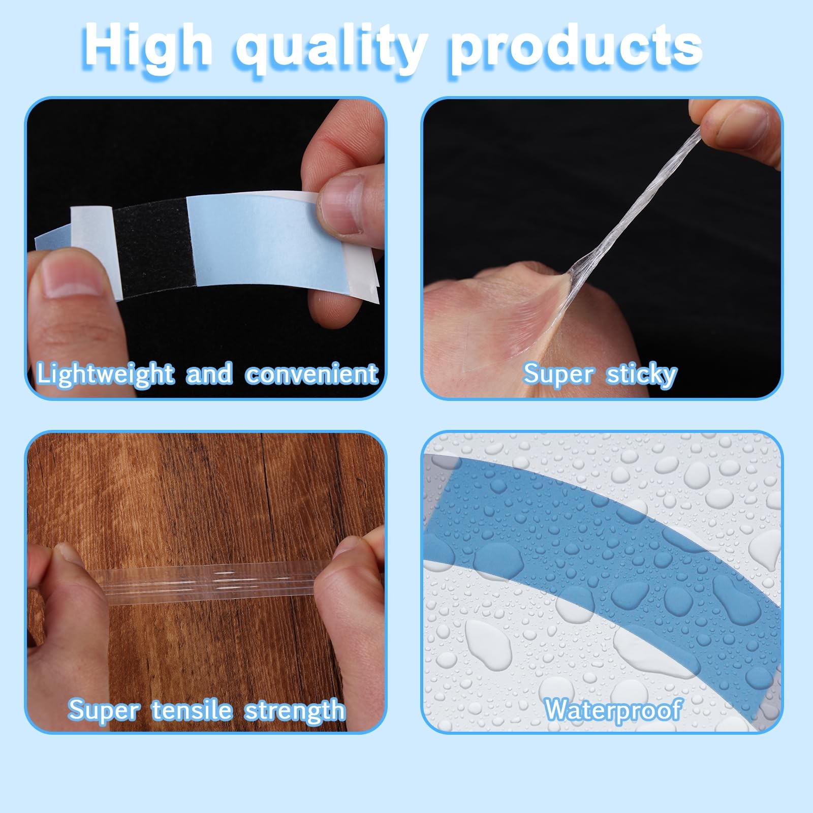48pcs Double Sided Ultra Hold Waterproof Lace Glue for Front Lace Wig,Bold Ho…