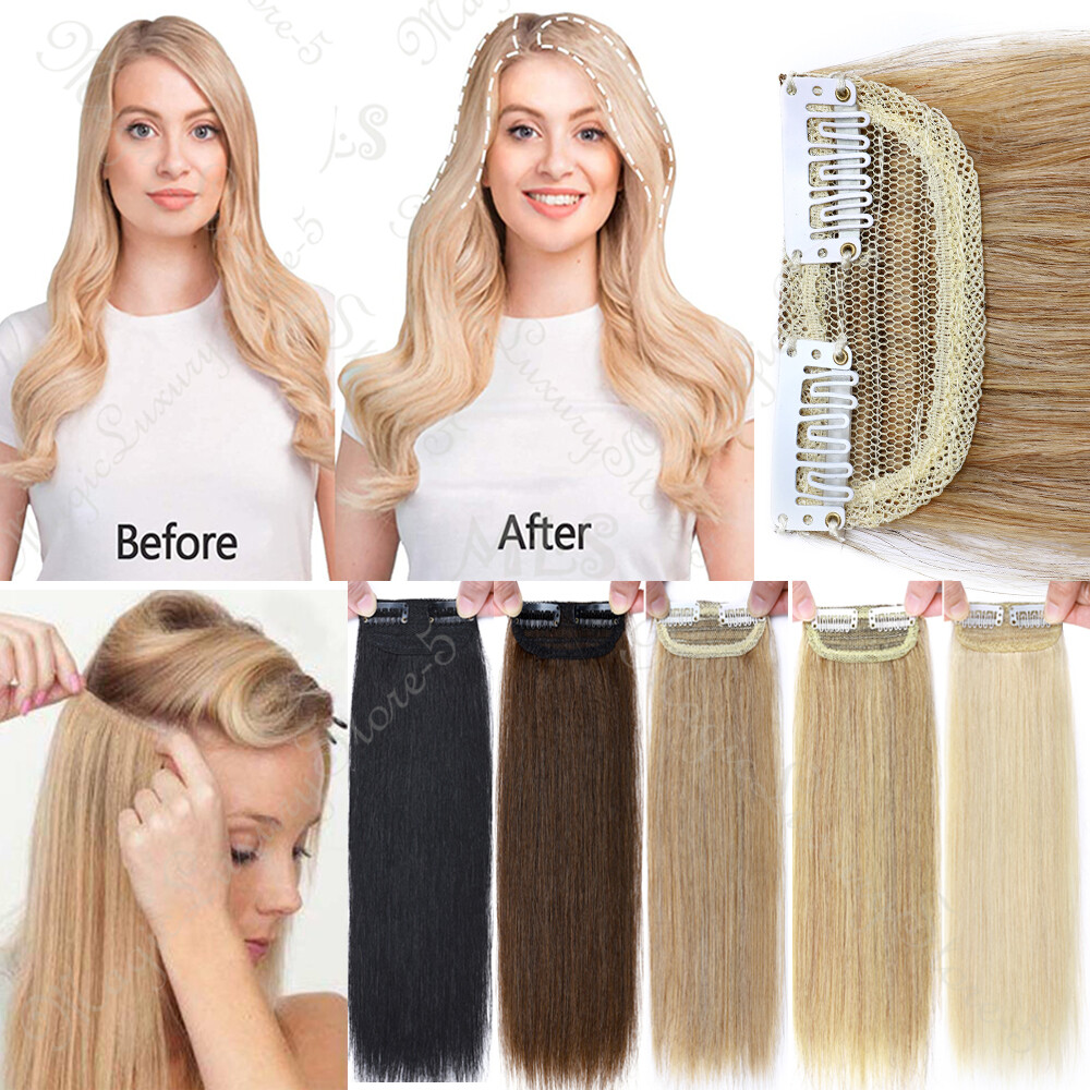 Russian 100% Remy Human Hair Extensions One Piece Clip In 3/4Full Head Weft Long