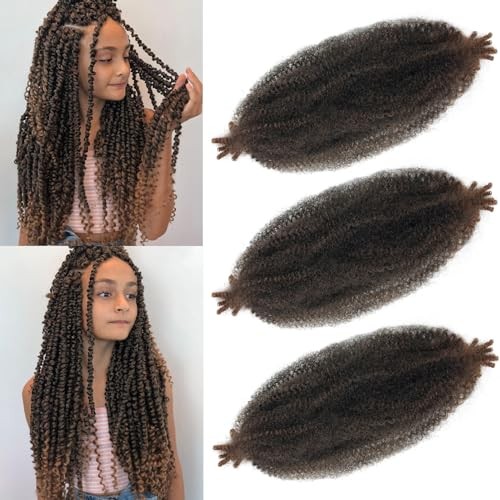 Marley Twist Braiding Hair, Pre-Separated Springy Afro 12 Inch(Pack of 3) T30
