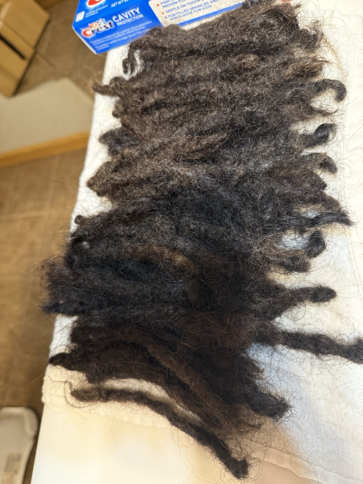 Human Hair Dreadlock Extensions/Grown Naturally 90 pieces, 8-10 inches