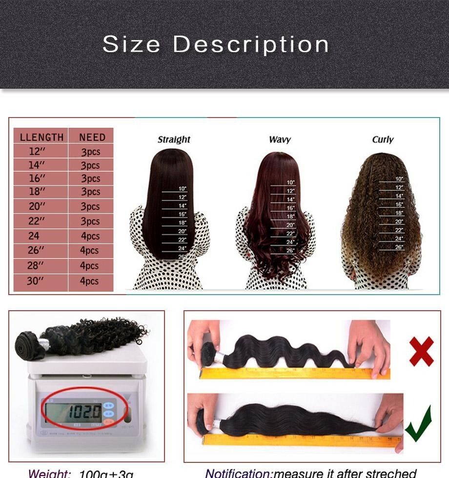 Deep Curly 5 Bundles Human Hair Extensions 16″ 18″ 20″ 22″ 24″