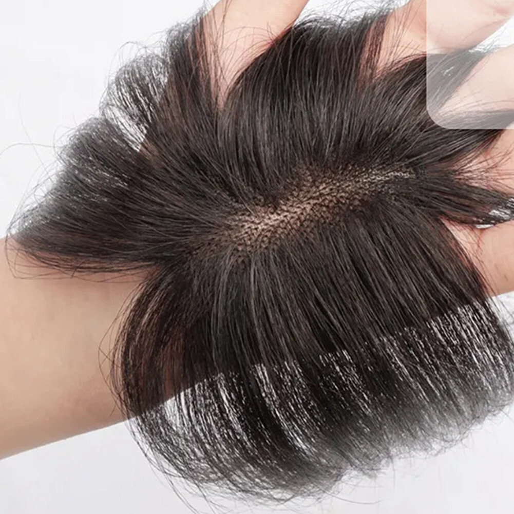 Clip In Human Hair Straight BangsToppers -For Women Thin Hair Top Replacement