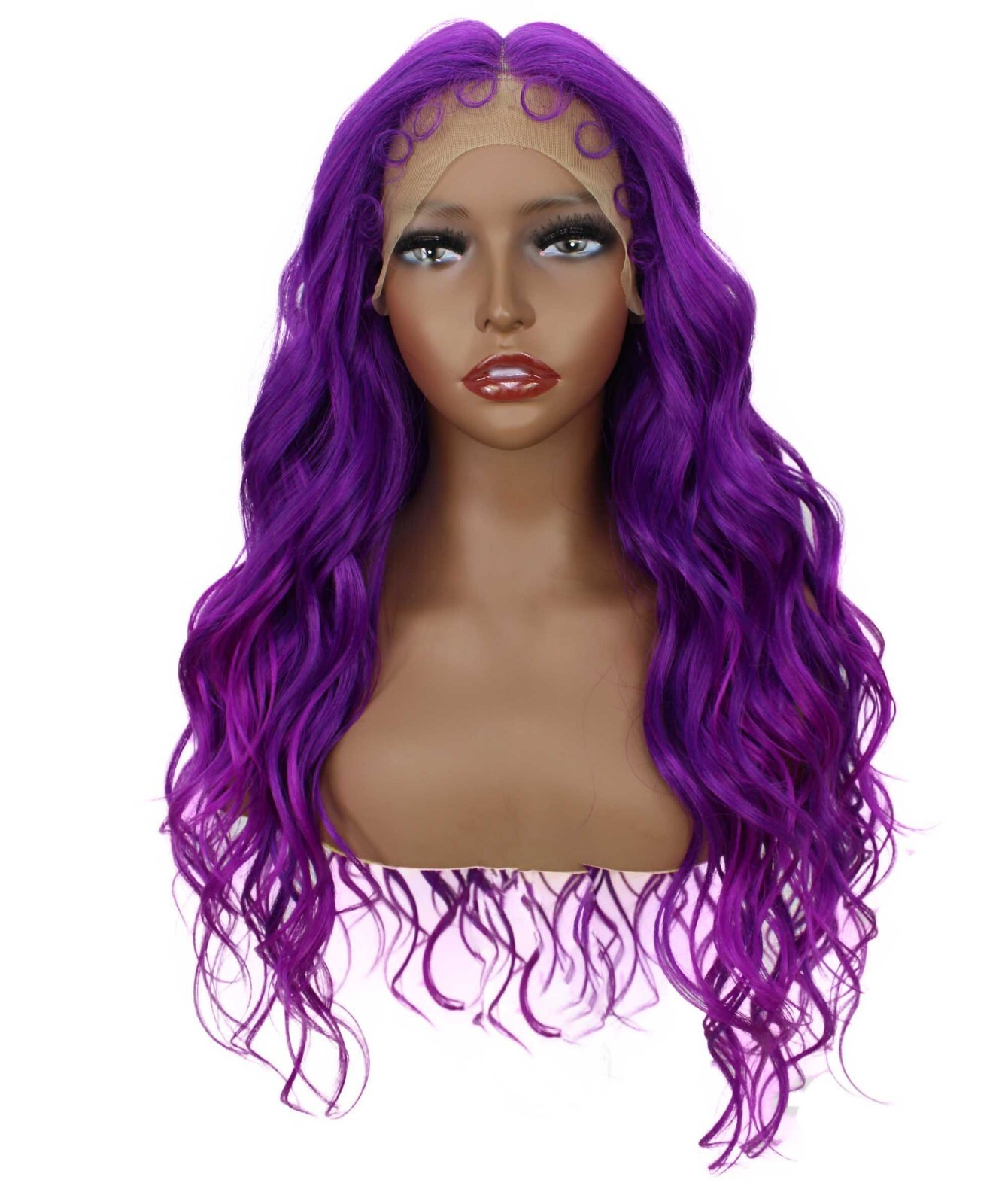 LUXLUXE Liana 27.5 inch Beachy Curls 3.75″ Mid Parting HD Lace Front Wig BL-0167