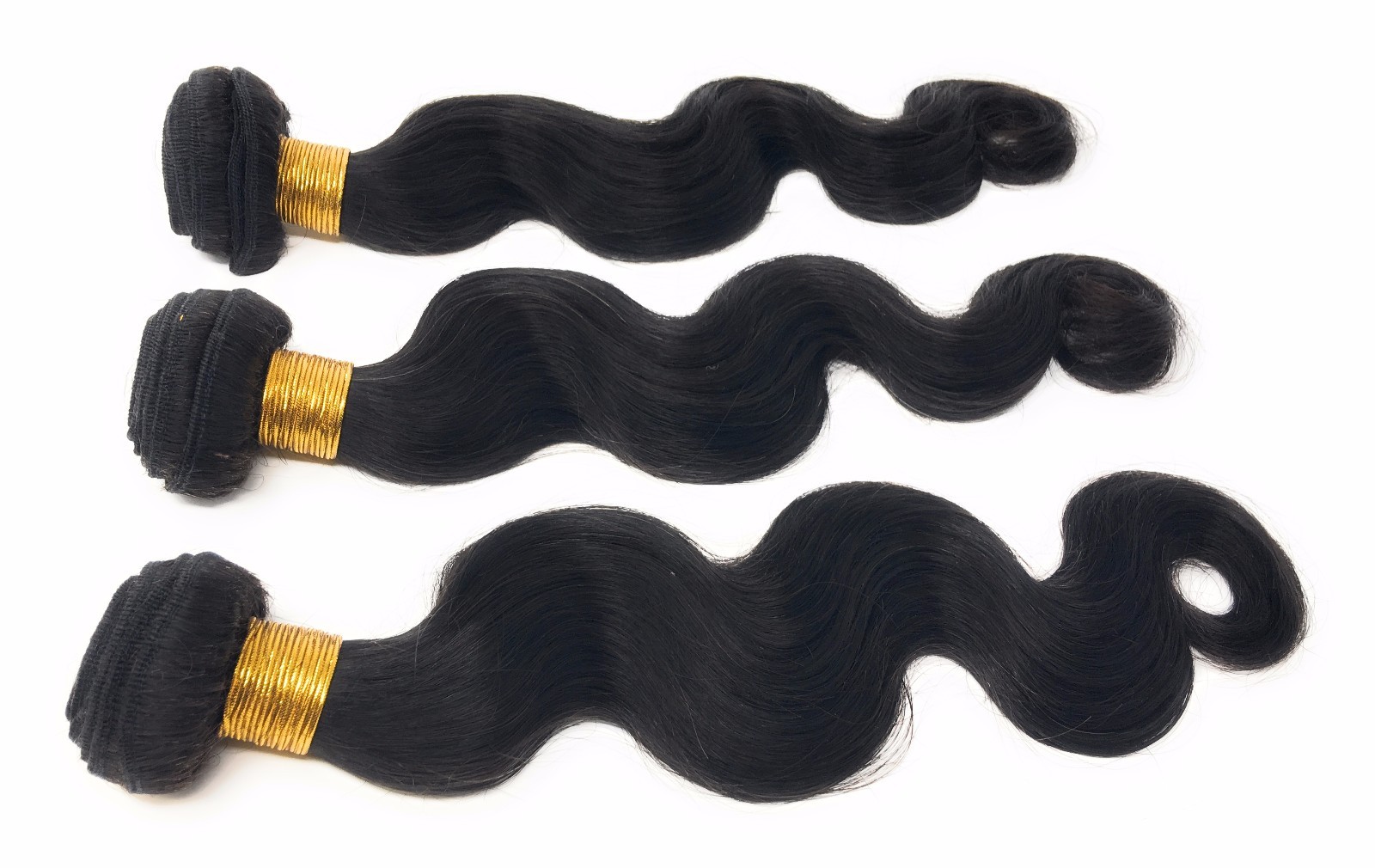 Unprocessed Remy Virgin human Hair Body Wave Natural Black 100g/bundle