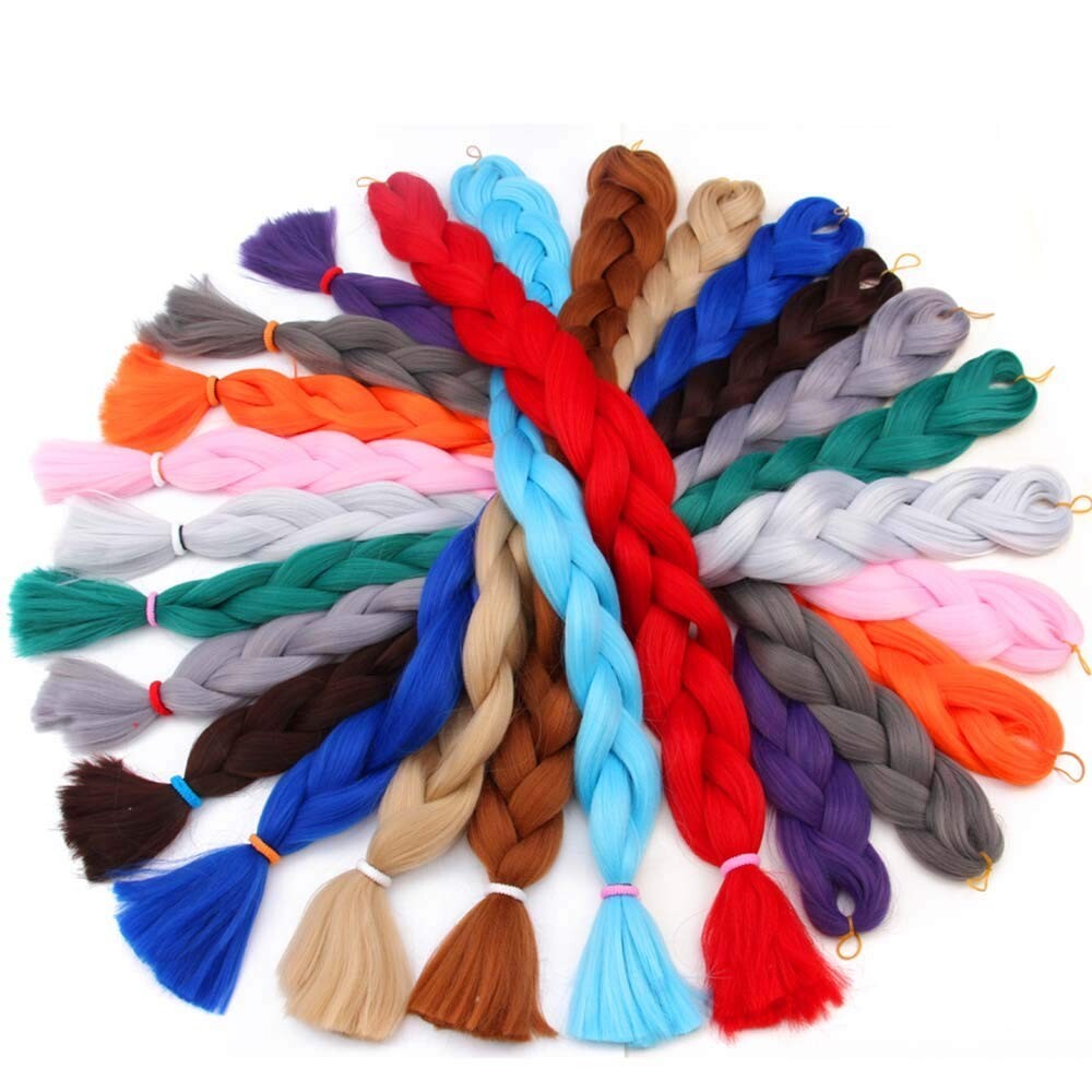 82″ Kanekalon Long Straight Synthetic Hair Braid Afro African Twist Jumbo Braids