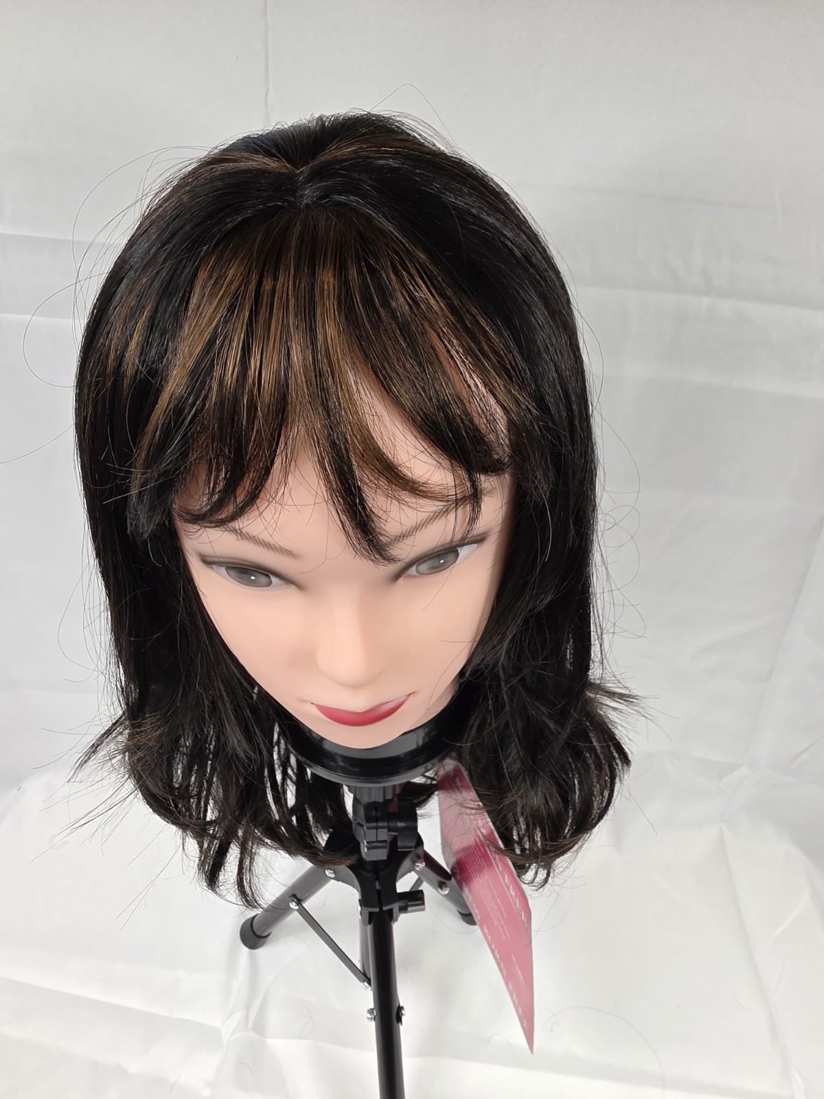 New Born Free Sweetheart Wig Item 1268 Color FS1B/30 Layered Medium Wavy Wig
